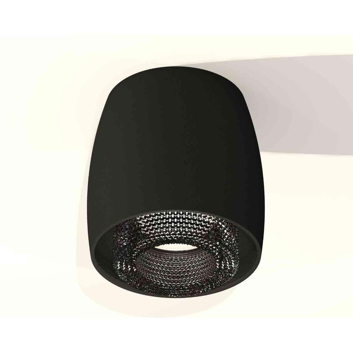 фото комплект накладного светильника ambrella light techno spot xs1142021 sbk/bk черный песок/тонированный (c1142, n7192) | 220svet.ru