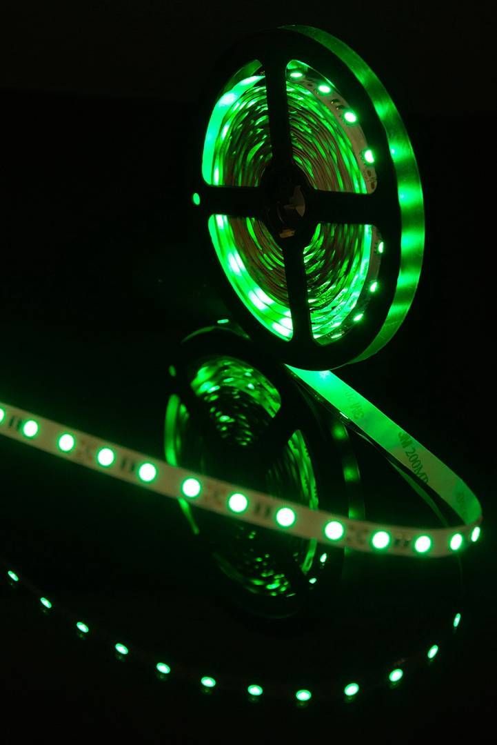 фото лента swg 14,4w/m  60led/m 5050smd зеленый 5m swg560-12-14.4-g-м 009706 | 220svet.ru