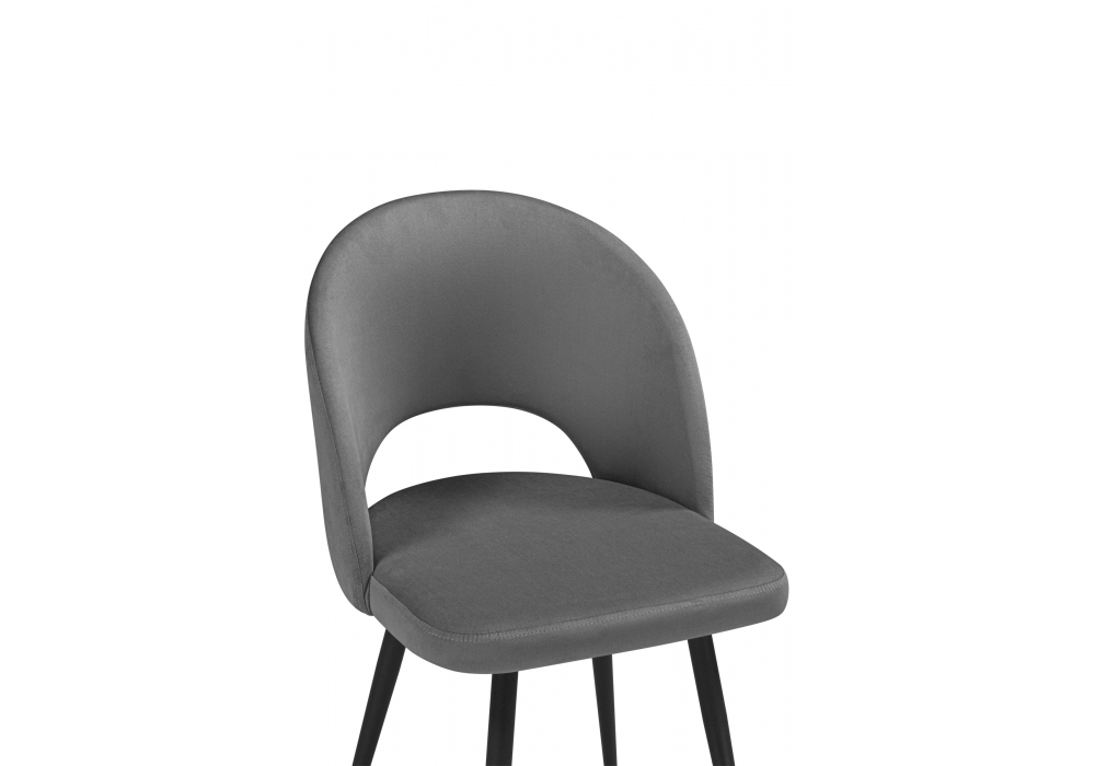 фото стул на металлокаркасе woodville курбис темно-серый (zd 995) / черный 642911 | 220svet.ru