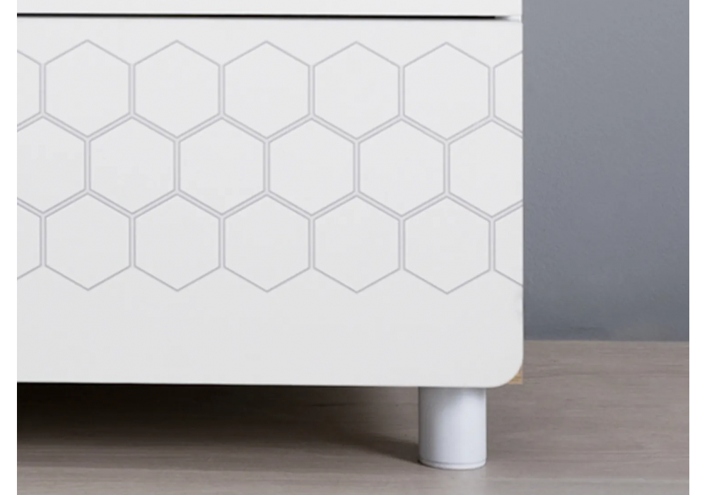 фото комод woodville эльга дуб белый exclusive 518261 | 220svet.ru