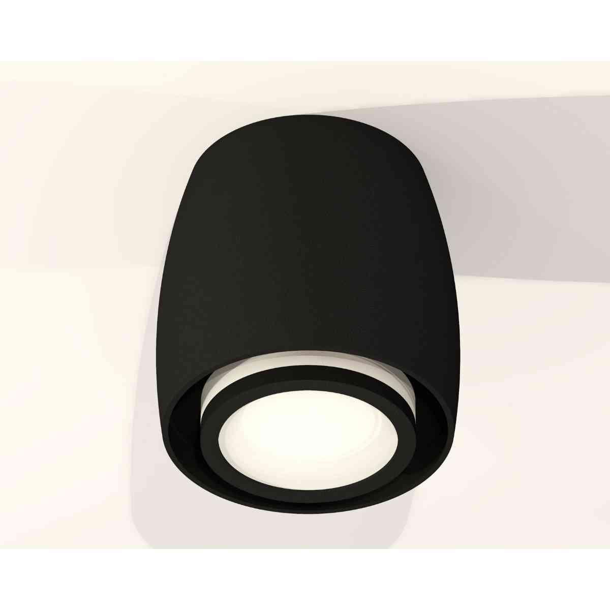 фото комплект накладного светильника ambrella light techno spot xs1142040 sbk/fr черный песок/белый матовый (c1142, n7121) | 220svet.ru