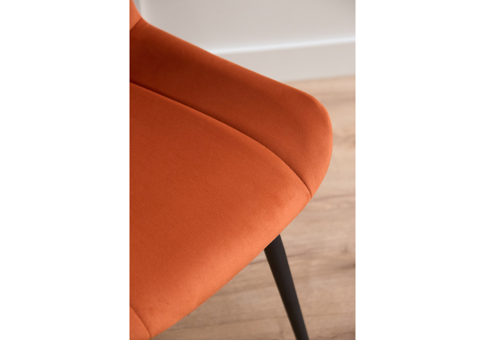 фото стул вращающийся на металлокаркасе woodville седа 360 терракотовый (zd 432) / черный 632431 | 220svet.ru