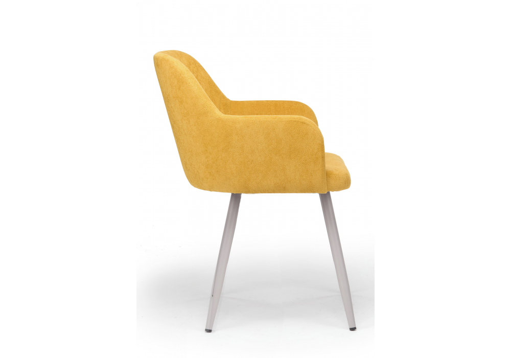 фото стул на металлокаркасе woodville инфини горчичный (ocean 016) / серый 631755 | 220svet.ru