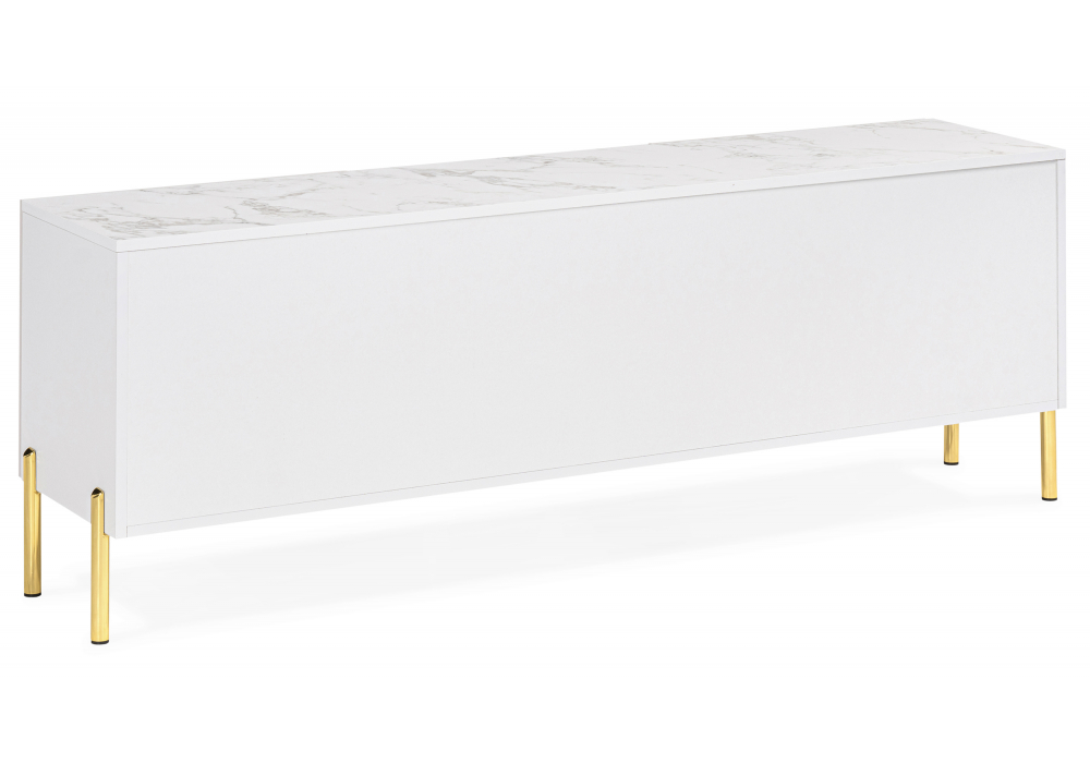 фото тв-тумба woodville эмелин белый / сабия / латте 533413 | 220svet.ru