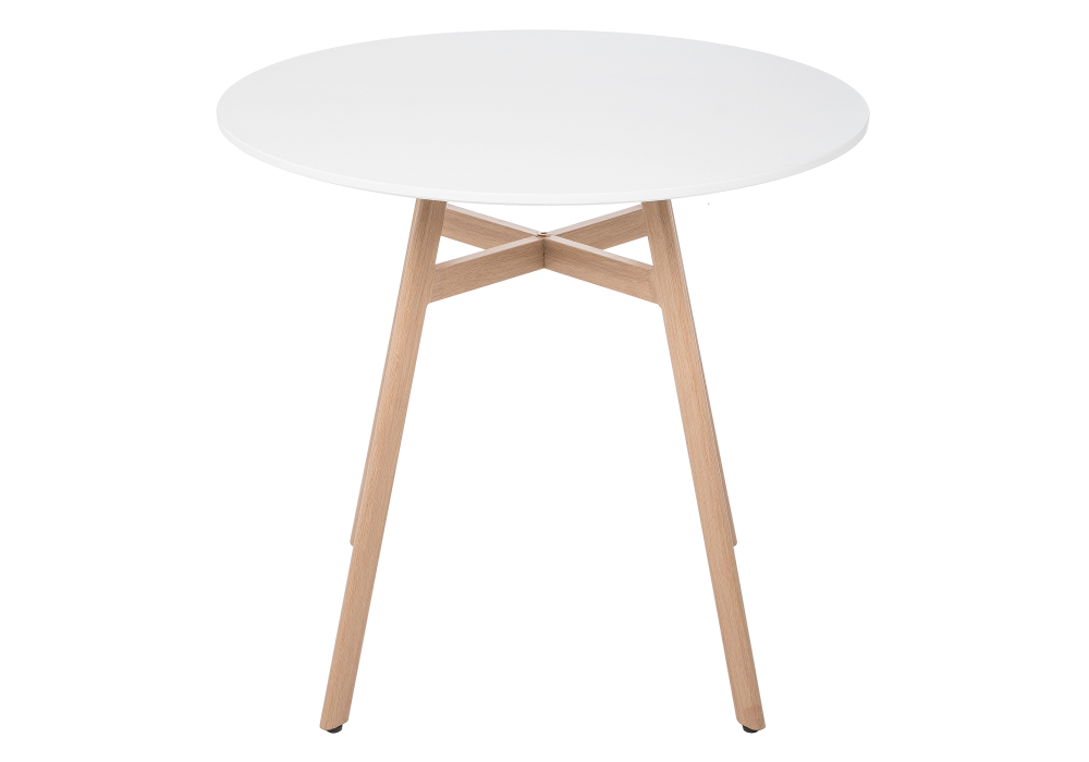 фото обеденная группа woodville номиа 90 белая 532548 | 220svet.ru