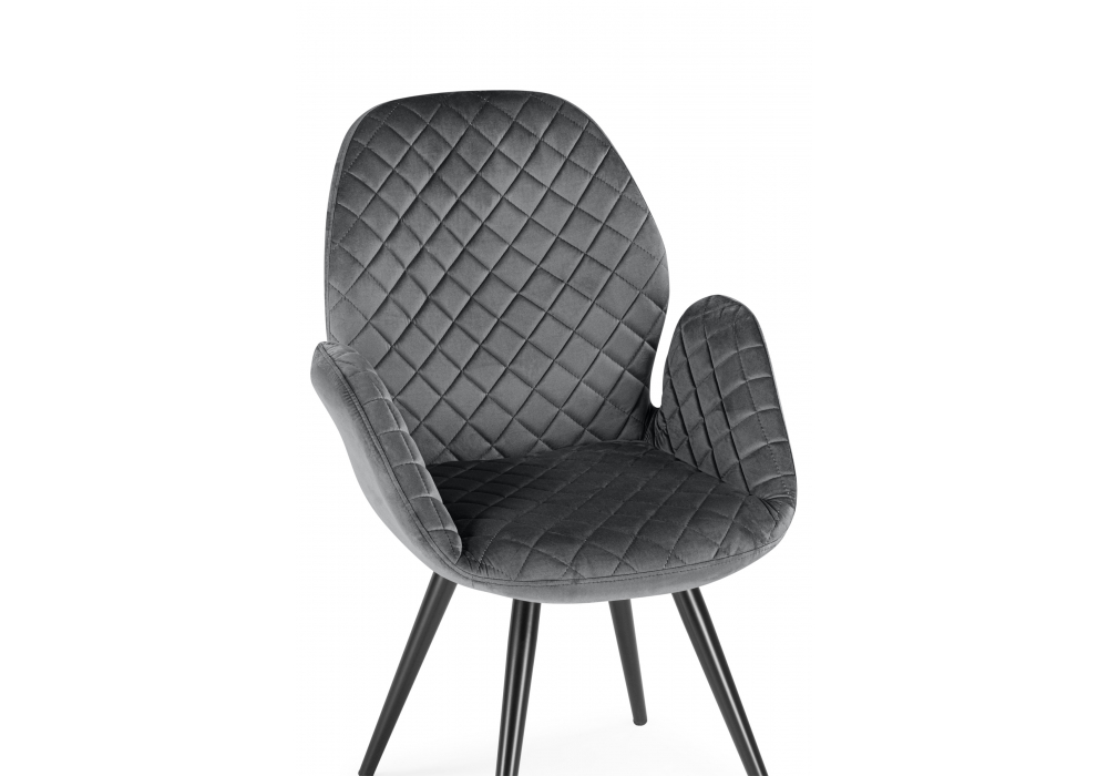 фото стул поворотный woodville муат графитовый / черный 665372 | 220svet.ru