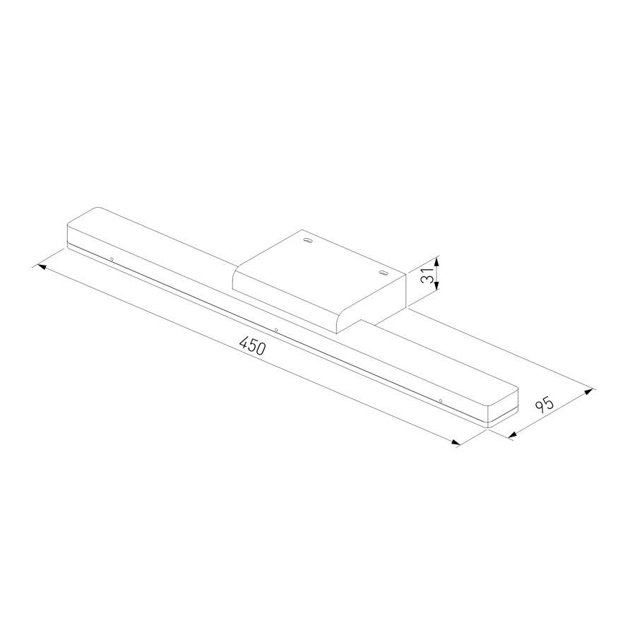 фото подсветка для зеркал elektrostandard protect led чёрный mrl led 1111 a052871 | 220svet.ru