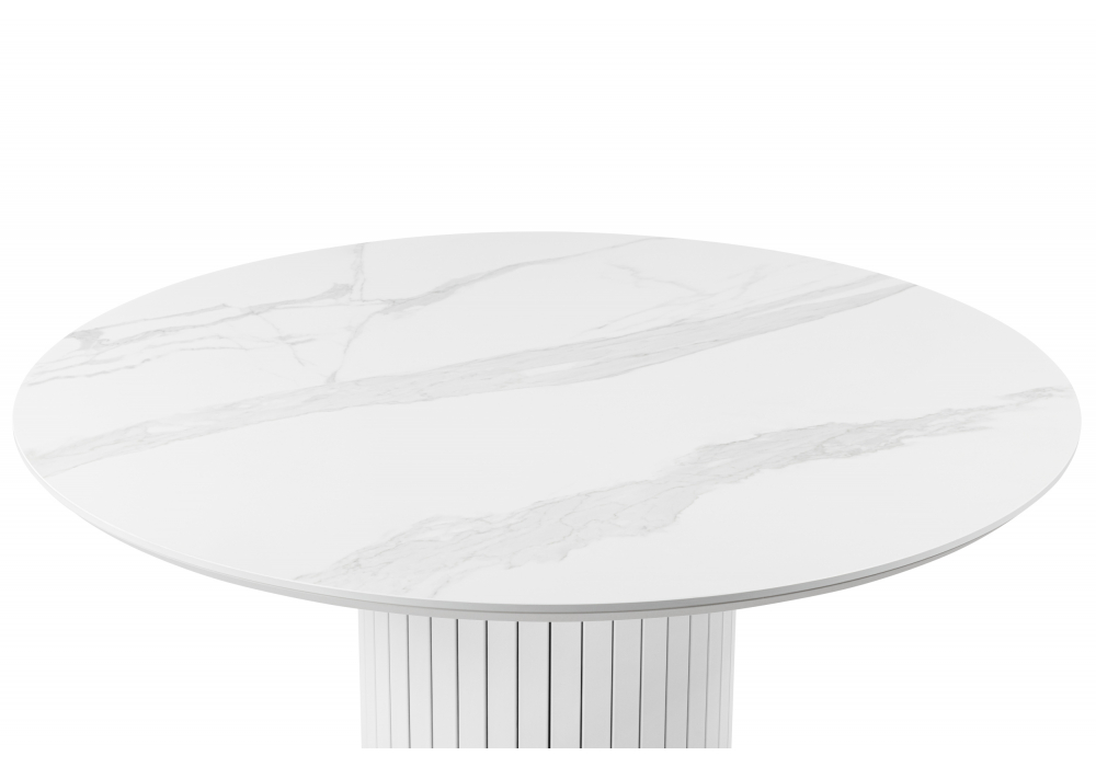 фото керамический стол woodville гравент 110 patagonoa bianco repose / белый 625602 | 220svet.ru