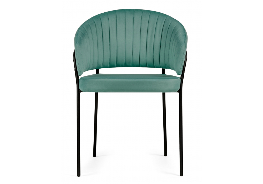 фото стул на металлокаркасе woodville лео зеленый brandy light 10 / черный 592484 | 220svet.ru