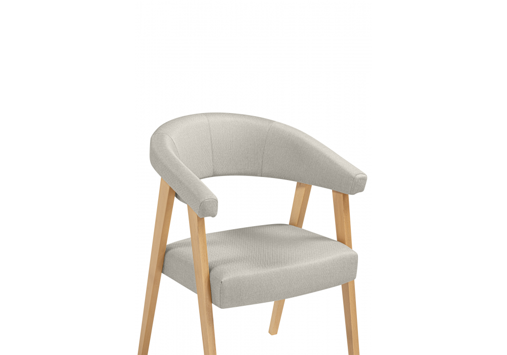 фото стул деревянный woodville невада 2 натуральное дерево / ткань 135 664666 | 220svet.ru