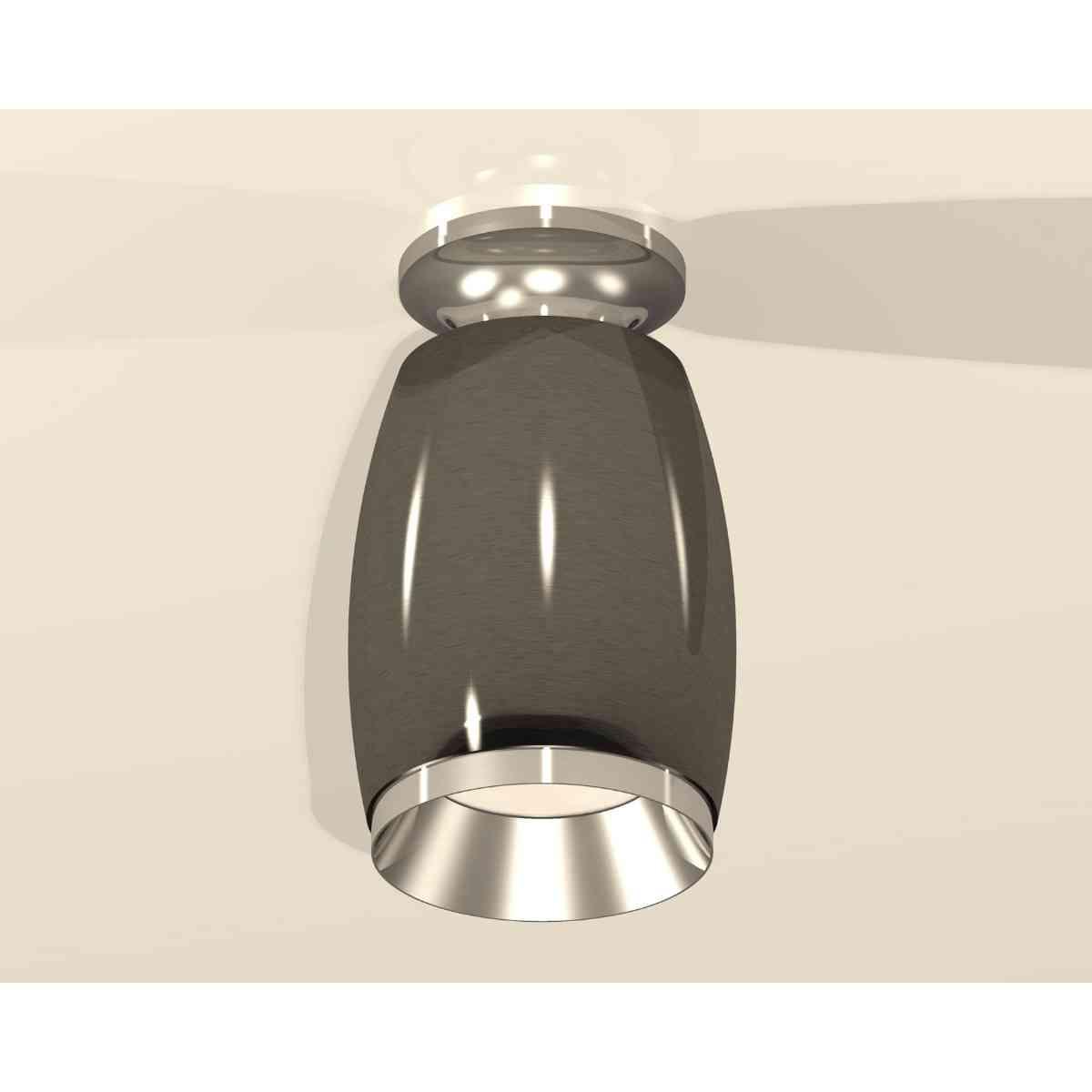 фото комплект накладного светильника ambrella light techno spot xs1123040 dch/psl черный хром/серебро полированное (n6903, c1123, n7032) | 220svet.ru