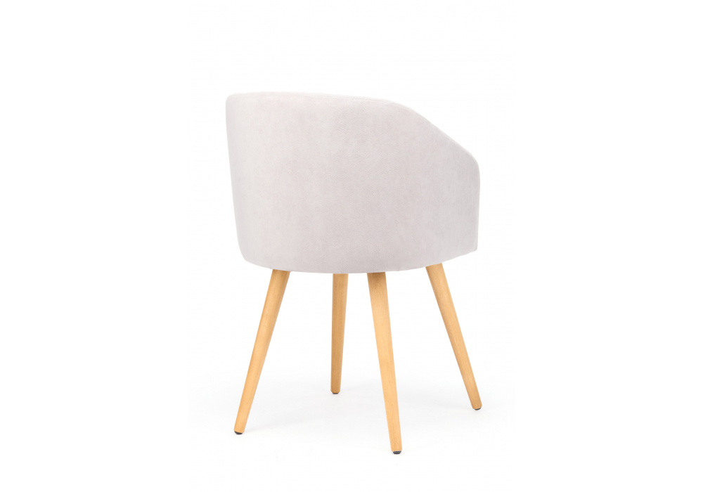 фото стул деревянный поворотный woodville монер 360 светло-серый (glory 36) / светлое дерево 632641 | 220svet.ru