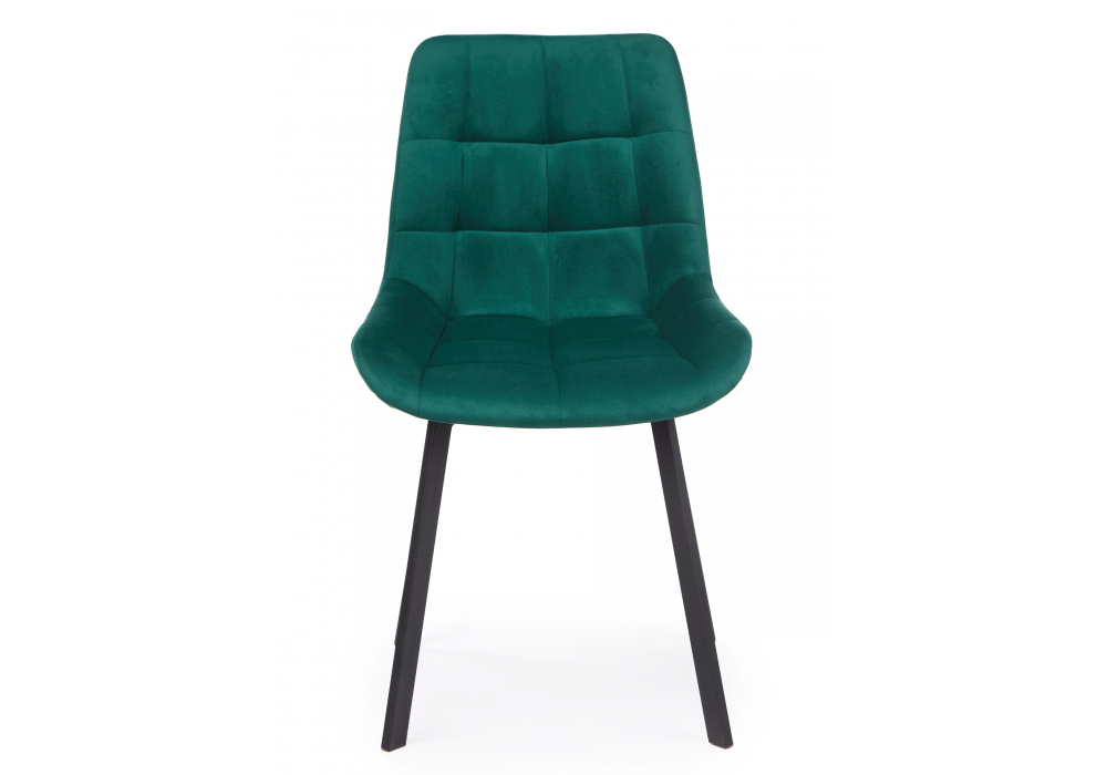 фото стул на металлокаркасе woodville челси п зеленый / черный np 632512 | 220svet.ru