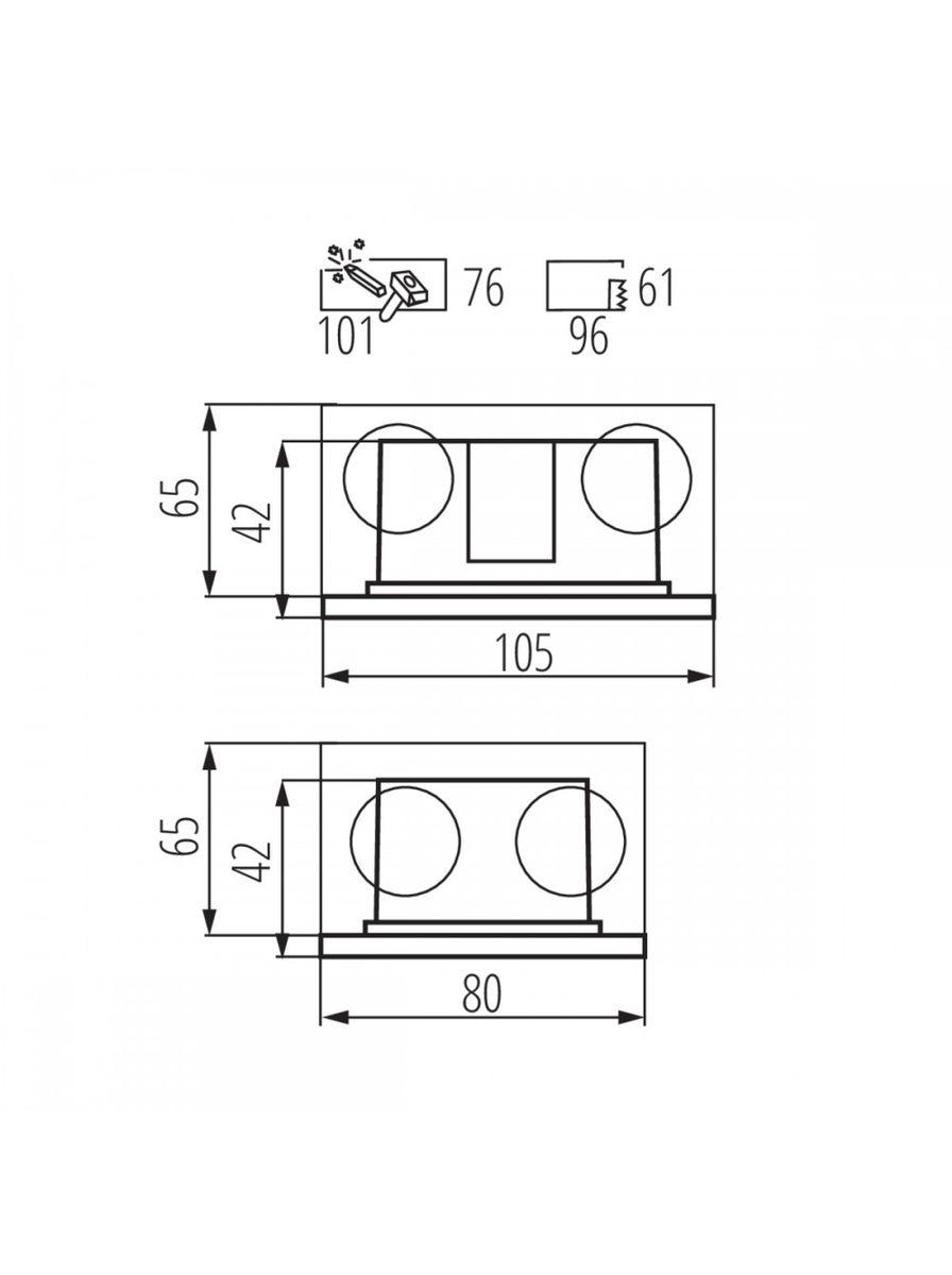 фото уличный светодиодный cветильник kanlux glasi led 3w p ww-b 33691 | 220svet.ru