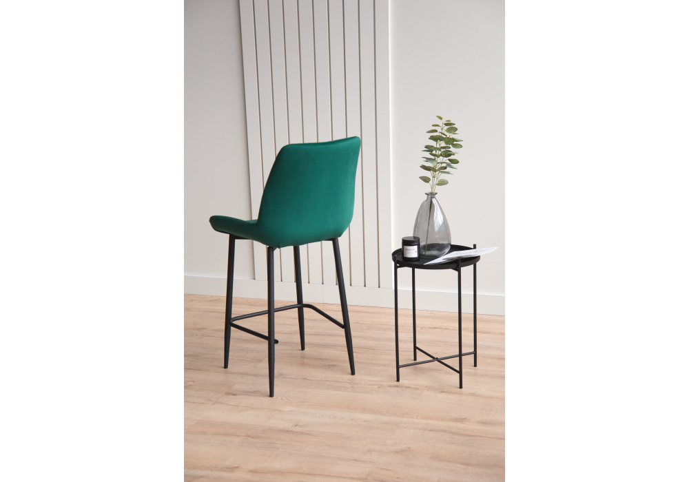 фото барный стул woodville седа зеленый / черный 632615 | 220svet.ru