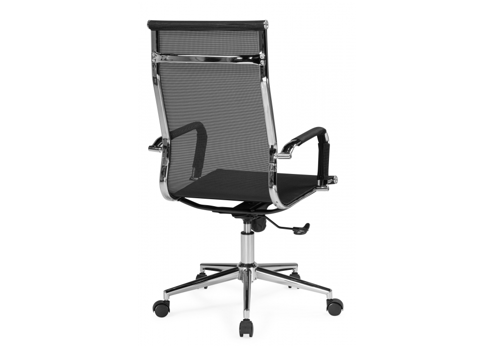 фото компьютерное кресло woodville reus сетка черный / хром 15943 | 220svet.ru