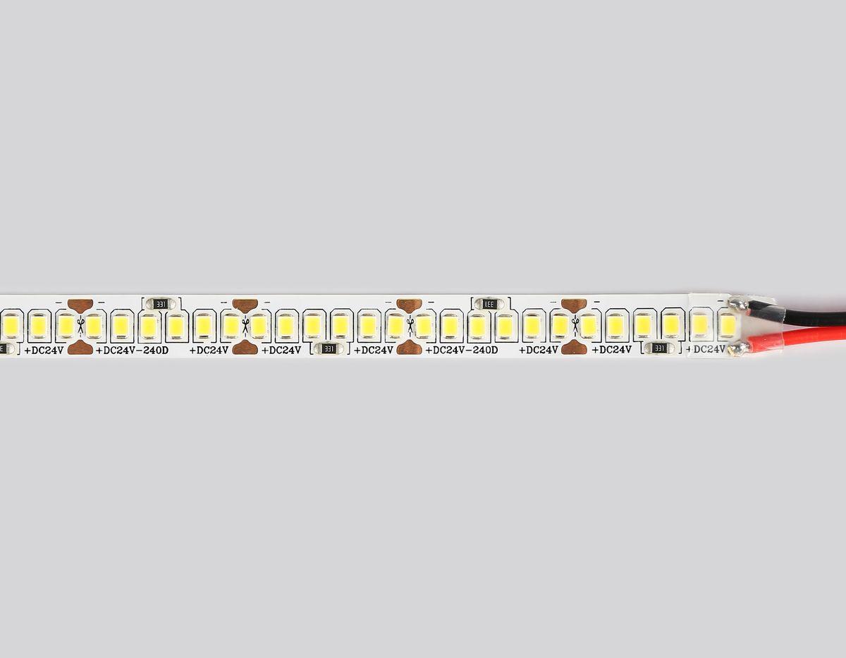 фото светодиодная лента дневной белый ambrella light 20w/m 240led/m 2835smd 4500к 5m gs3402 | 220svet.ru