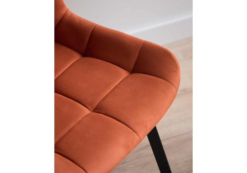 фото стул на металлокаркасе woodville челси п терракотовый (zd 432) / черный np 632519 | 220svet.ru