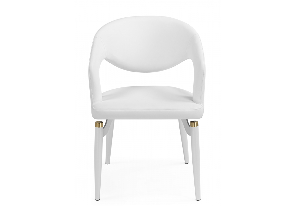 фото стул на металлокаркасе woodville palma white / white and gold 15929 | 220svet.ru