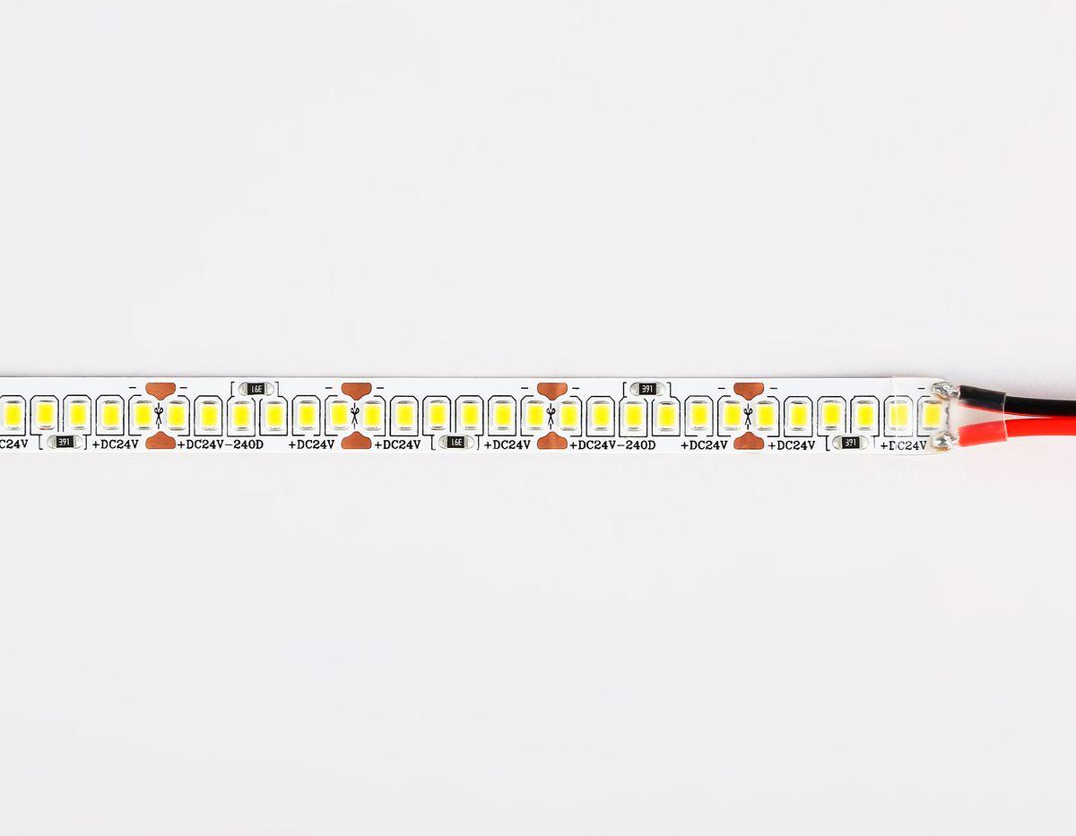 фото светодиодная лента теплый белый ambrella light 18w/m 240led/m 2835smd 3000к 5m gs3301 | 220svet.ru