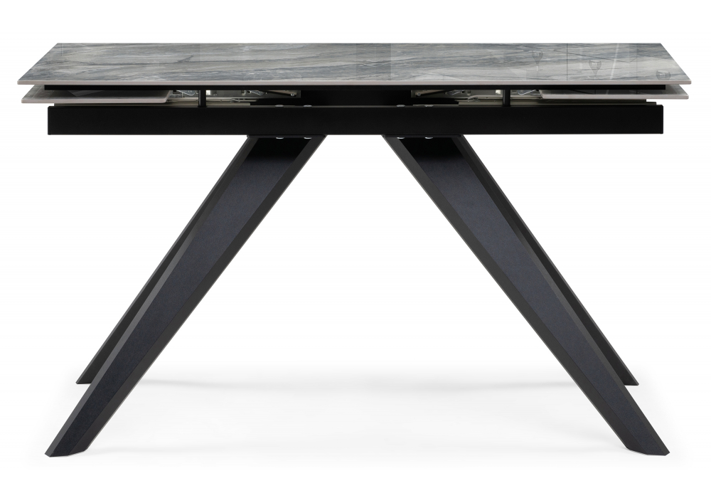 фото керамический стол раскладной woodville морсби оробико / черный 588046 | 220svet.ru