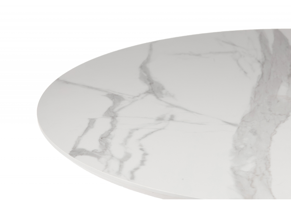 фото керамический стол woodville нэнси 110 patagonoa bianco repose / золото 625598 | 220svet.ru