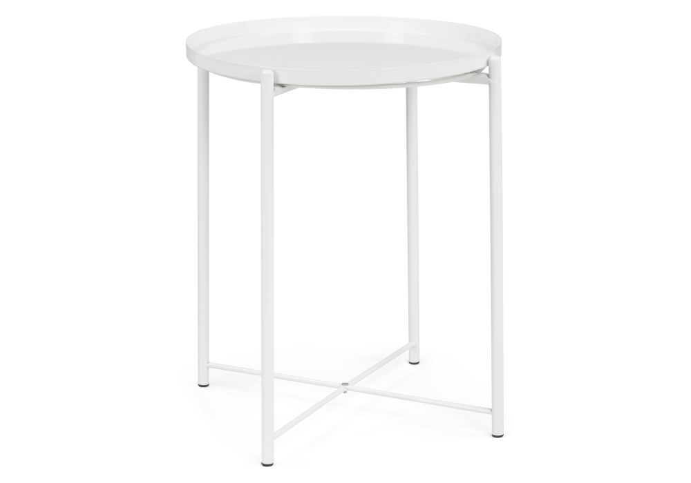 фото журнальный стол woodville tray 1 white 15395 | 220svet.ru