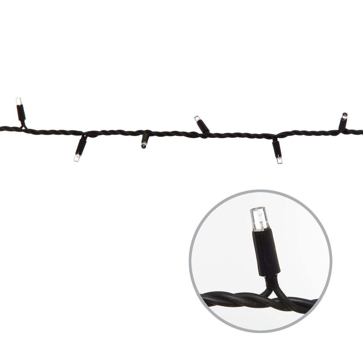 фото светодиодная гирлянда uniel без вилки белый uld-f90pro s10m-100/sbk wh ul-00013209 | 220svet.ru