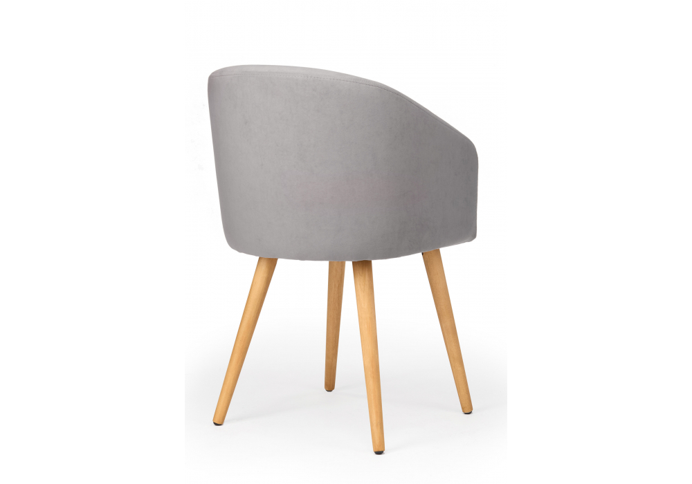 фото стул деревянный поворотный woodville монер 360 темно-серый (glory 20) / светлое дерево 632665 | 220svet.ru