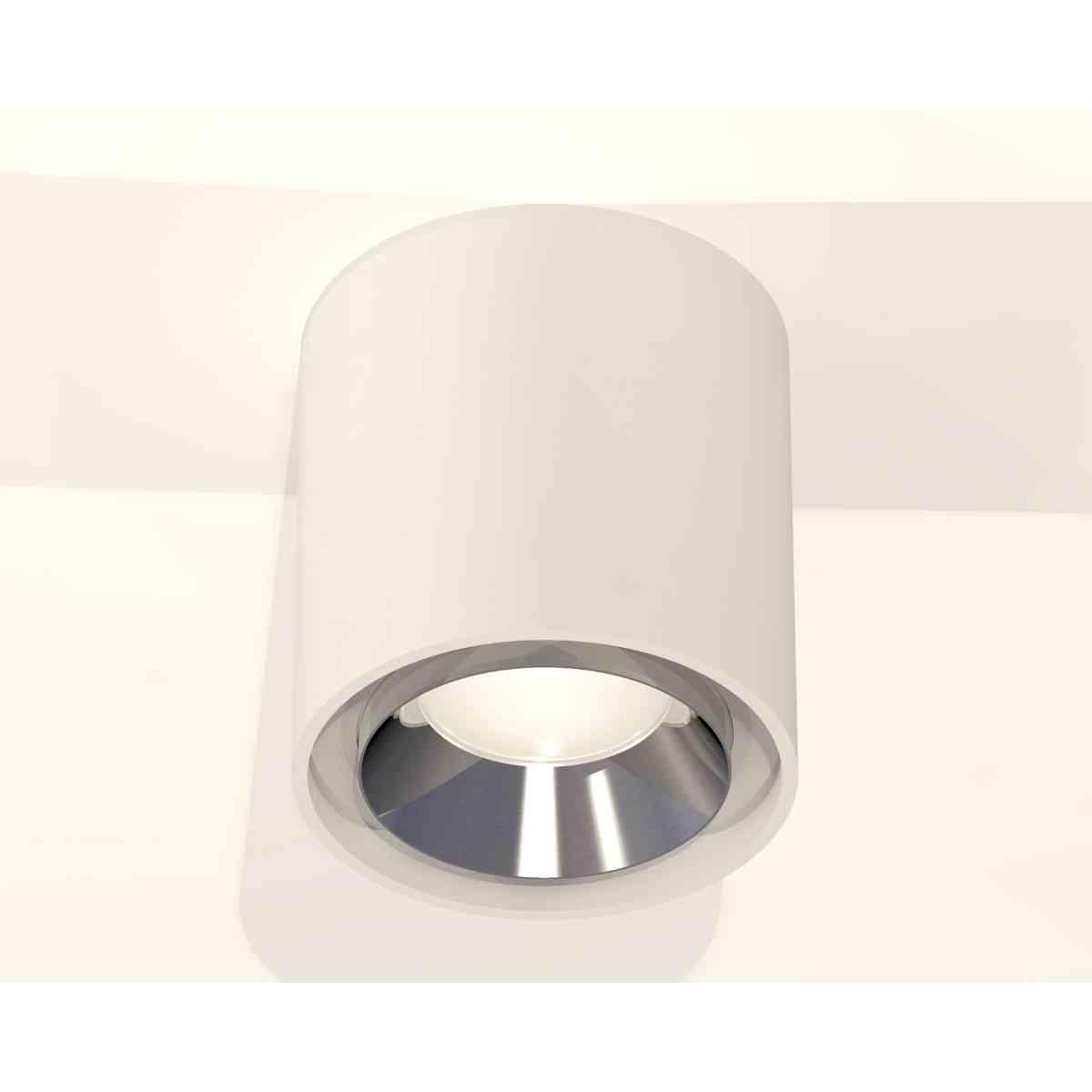 фото комплект накладного светильника ambrella light techno spot xs7722003 swh/psl белый песок/серебро полированное (c7722, n7032) | 220svet.ru