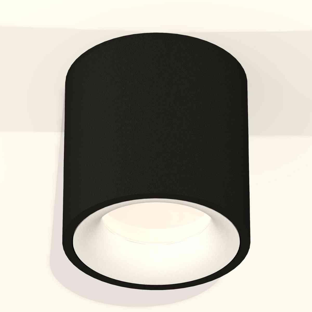 фото комплект накладного светильника ambrella light techno spot xs7532020 sbk/swh черный песок/белый песок (c7532, n7010) | 220svet.ru