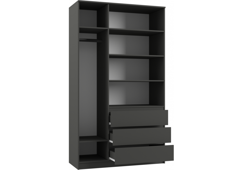 фото шкаф woodville мадера шм графит 520909 | 220svet.ru