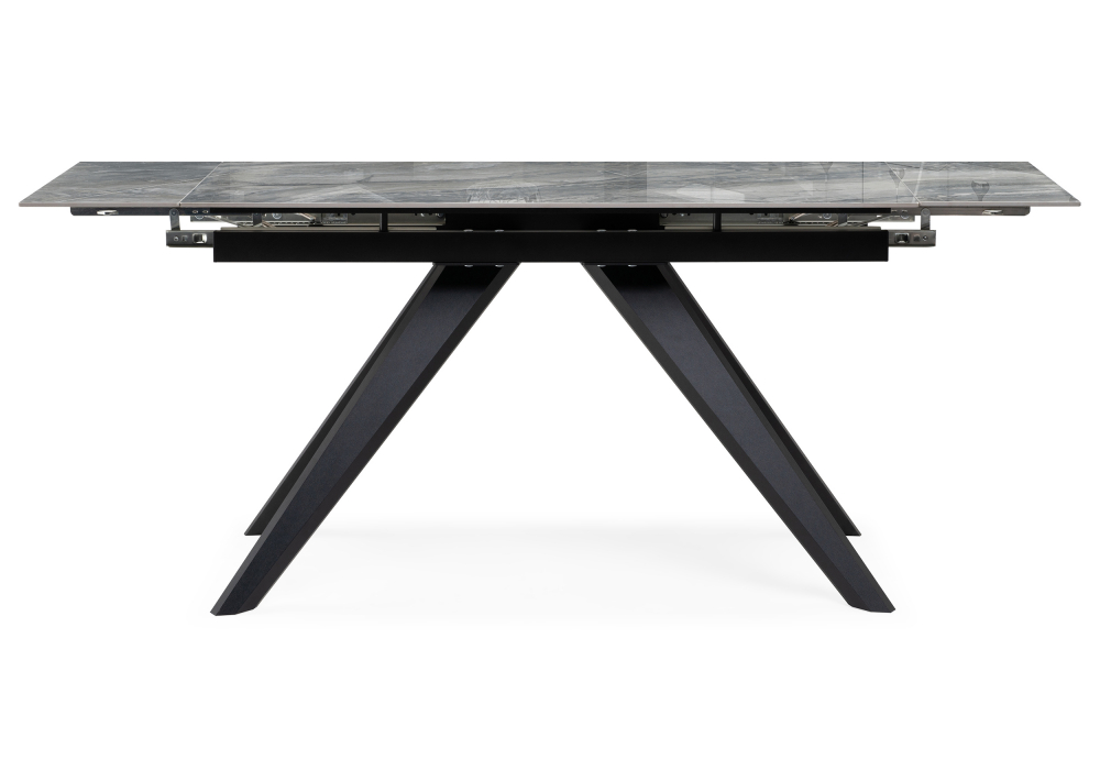 фото керамический стол раскладной woodville морсби оробико / черный 588046 | 220svet.ru