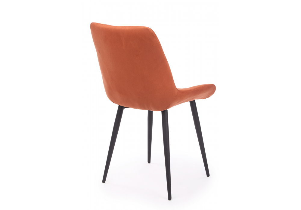 фото стул на металлокаркасе woodville челси к терракотовый (zd 432) / черный 632521 | 220svet.ru