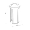 Миниатюра фото ландшафтный светодиодный светильник maytoni flash o044dl-l1s3k | 220svet.ru