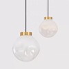 Миниатюра фото подвесной светильник ilamp pear 8648p/l gl-wh | 220svet.ru
