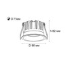Миниатюра фото встраиваемый светильник italline it06-6038 white 4000k | 220svet.ru