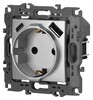 Миниатюра фото розетка эра серия 12 12-4108-03 2p+e 16a-250в со шторками с usb type-a+c 5в-3а алюминий б0067716 | 220svet.ru