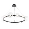 Миниатюра фото подвесная светодная люстра crystal lux bosque sp12 black/transparent | 220svet.ru