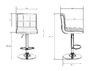 Миниатюра фото стул барный dobrin candy lm-5006-n_ch-m_el-white-12088 | 220svet.ru
