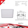 Миниатюра фото светодиодная панель reluce 70602-9.0-001ol led20w wh 4000k | 220svet.ru