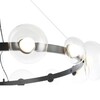 Миниатюра фото подвесная светодная люстра crystal lux bosque sp12 black/transparent | 220svet.ru