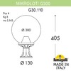 Миниатюра фото ландшафтный фонарь fumagalli mikrolot/g300. g30.110.000.vze27 | 220svet.ru