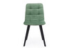 Миниатюра фото стул на металлокаркасе woodville чилли фисташковый / черный 631638 | 220svet.ru
