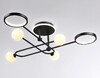 Миниатюра фото потолочная люстра с пультом ду ambrella light comfort fl66232 | 220svet.ru