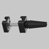 Миниатюра фото настенный фиксатор для подвесного шинопровода elasity tra160bc-b | 220svet.ru