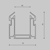 Миниатюра фото профиль для шинопровода в натяжной потолок maytoni technical tra010mp-212s | 220svet.ru