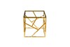 Миниатюра фото стол журнальный прозр.стекло/золото garda decor gy-et2051214gold | 220svet.ru
