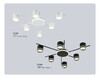Миниатюра фото потолочная люстра ambrella light comfort fl71521 | 220svet.ru