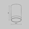 Миниатюра фото уличный потолочный светильник maytoni luxe o500cl-l10w3k | 220svet.ru